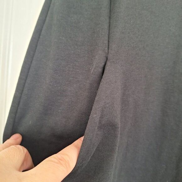 Eileen Fisher  black sleevles pocket dress size M - Picture 2 of 7